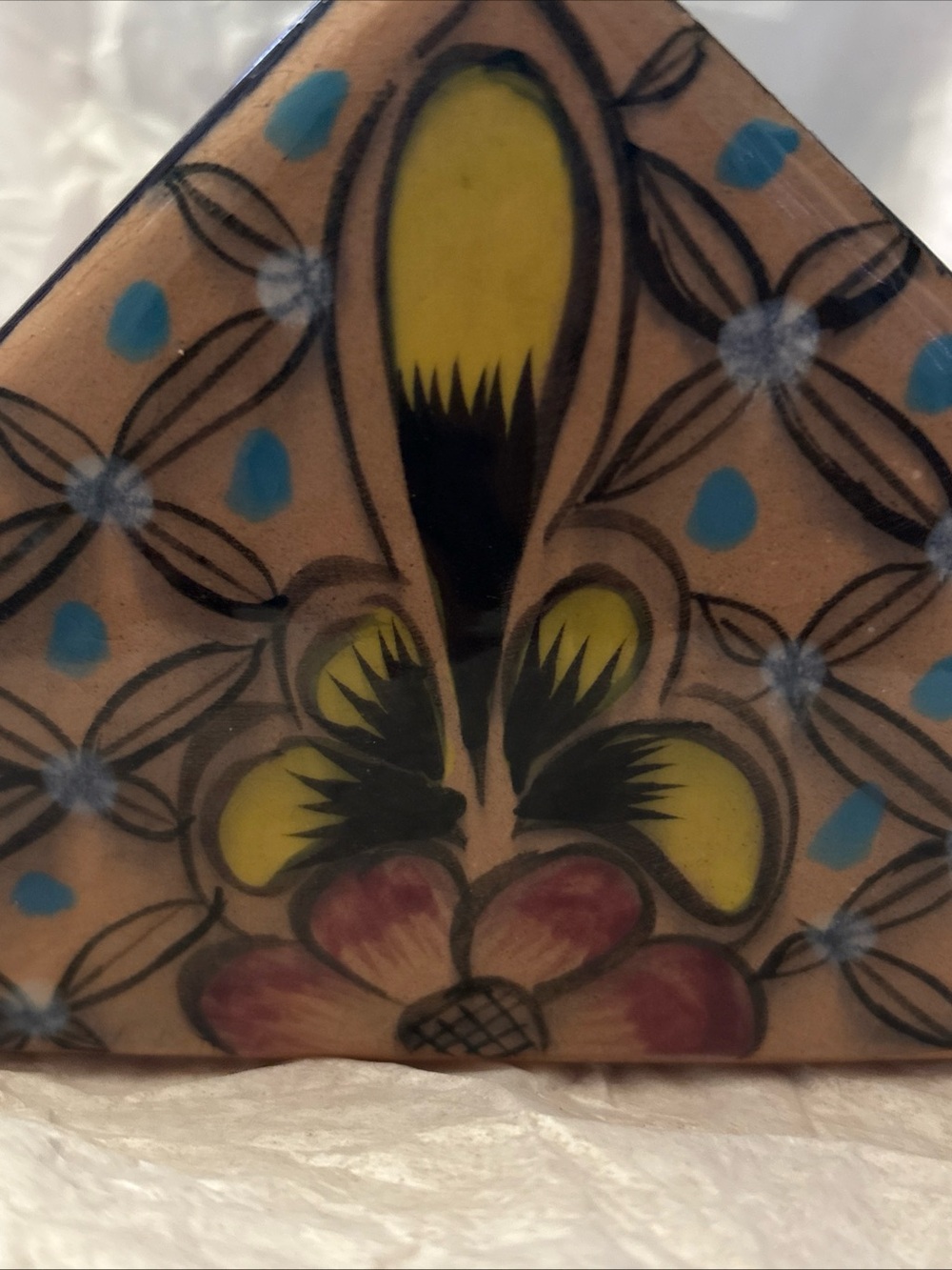 Mexican Talavera Pottery Ceramic Napkins Holder by Tal Rios - Picture 8 of 10